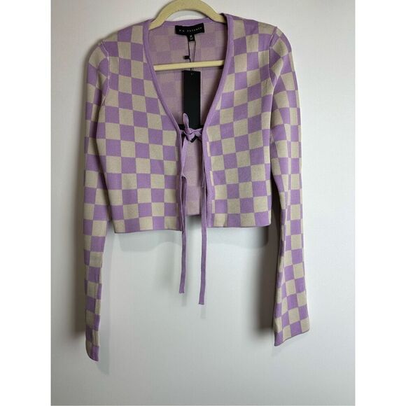 Checker print cardigan - Picture 6 of 7